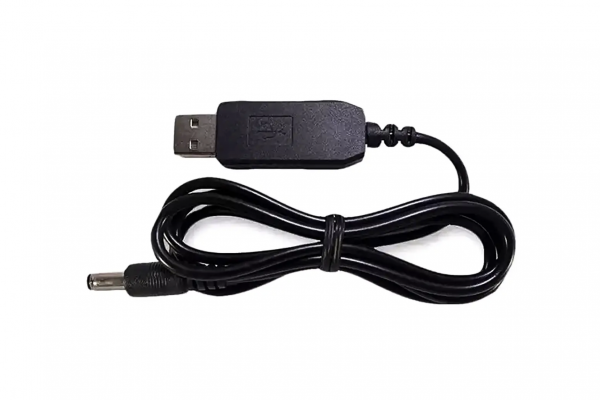 Кабель живлення з перетворювачем DC5-12В USB-5.5 1А 90см